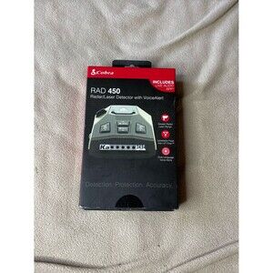 Cobra RAD 450 Laser Radar Detector: Long Range, False Alert Filter, Voice Alert